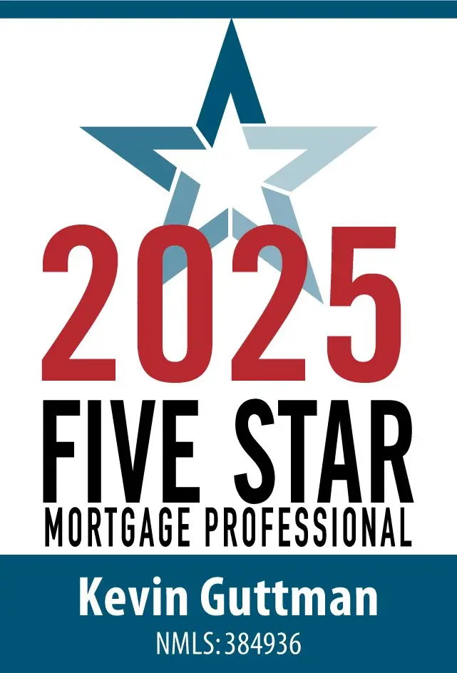Kevin Guttman 2025 Five Star Mortgage Professional Award
